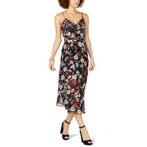 Foxiedox Alva Floral A-line Dress Small Black NWT